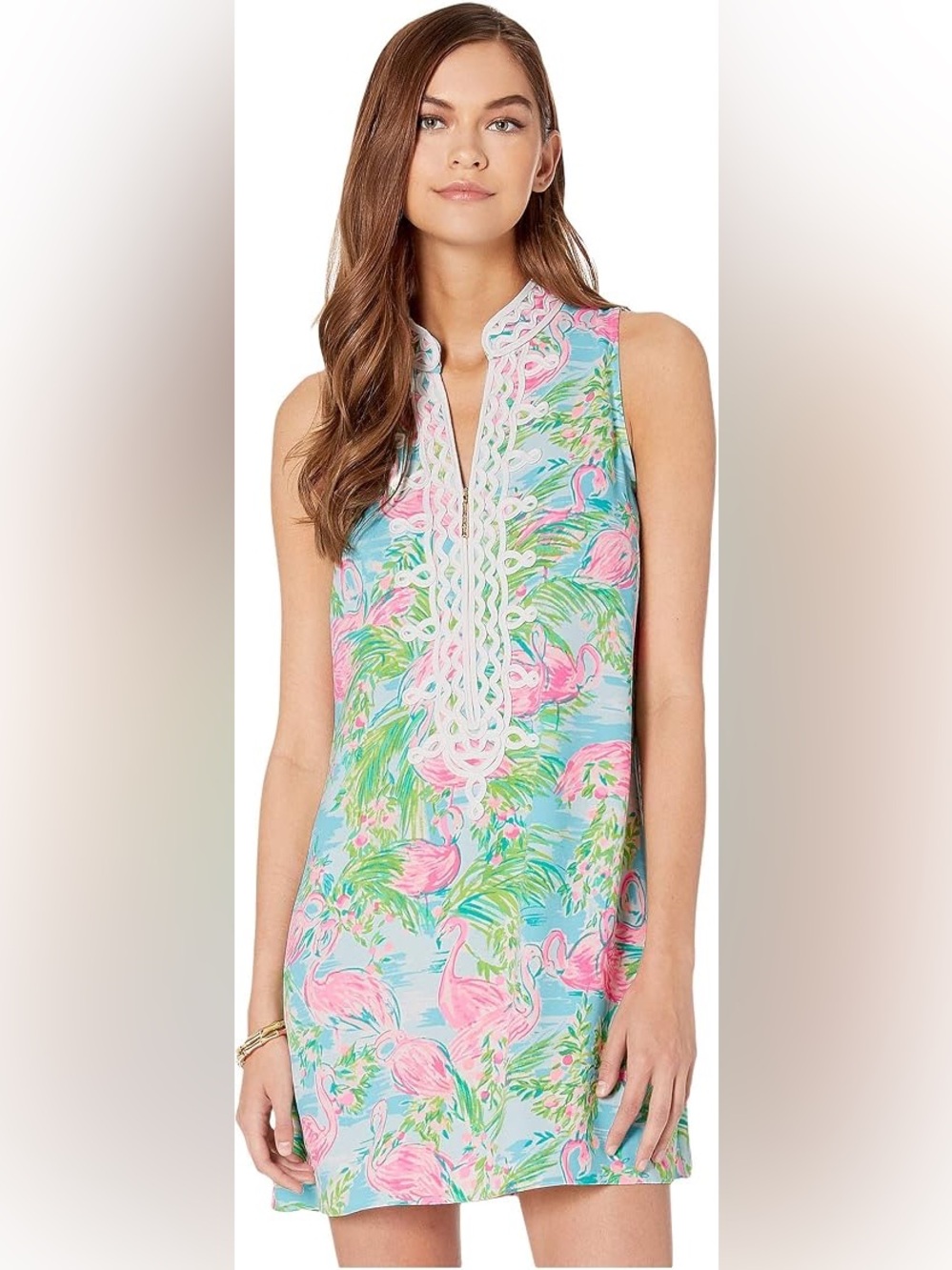 Lilly Pulitzer Jane Shift Dress "Floridita" flamingo print size 6